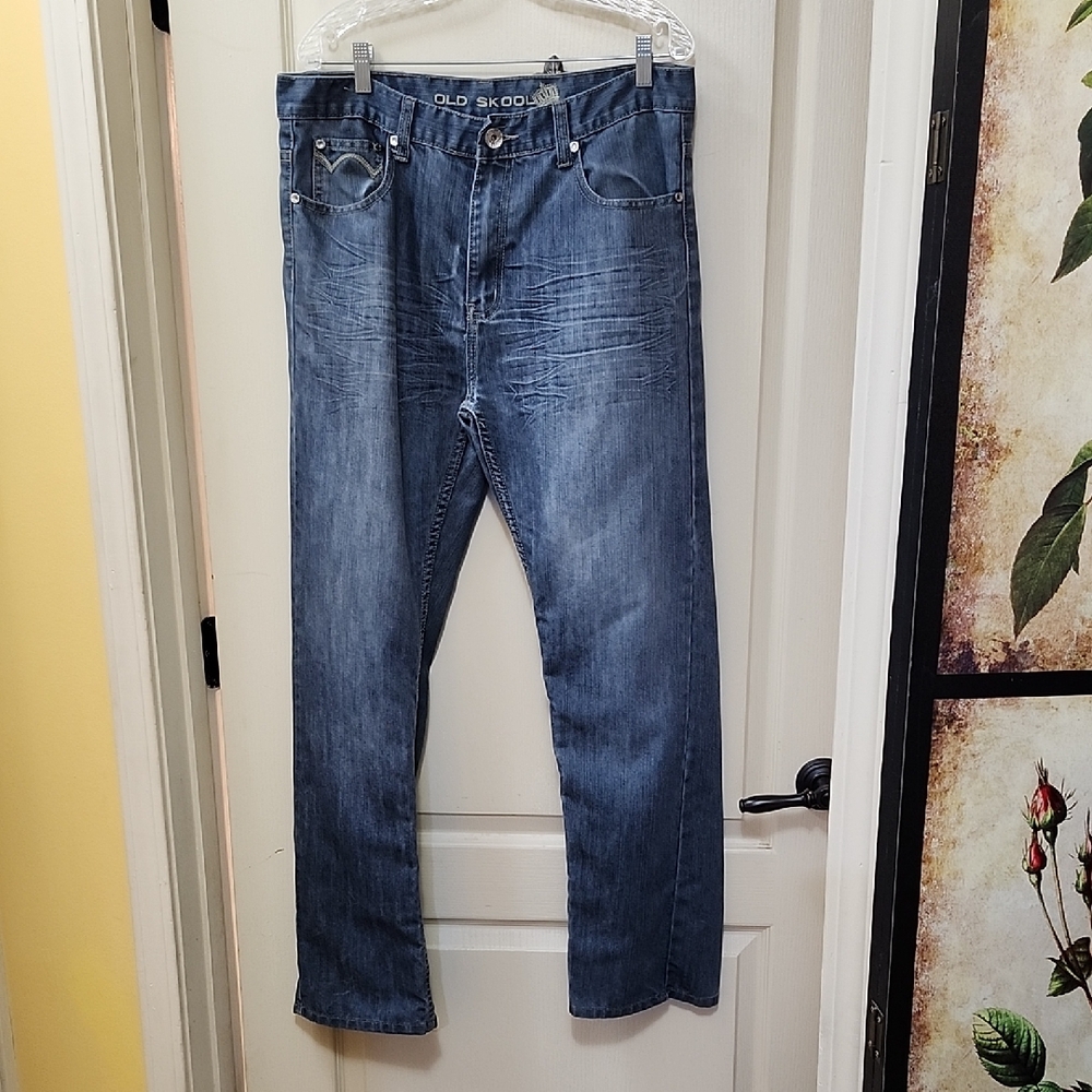 OLD SKOOL STRAIGHT-LEG JEANS